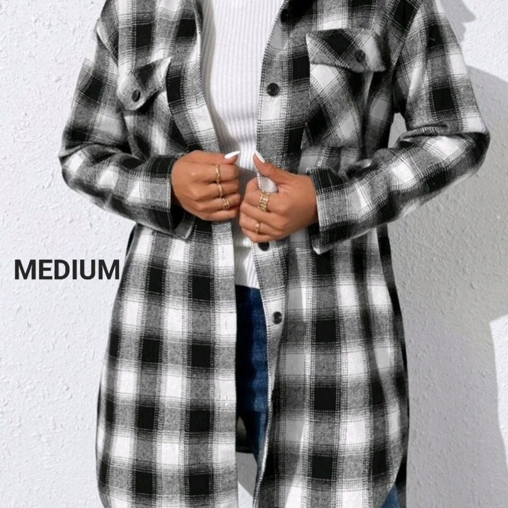 (NEW) Woman's Flannel/Plaid Coat/Jacket